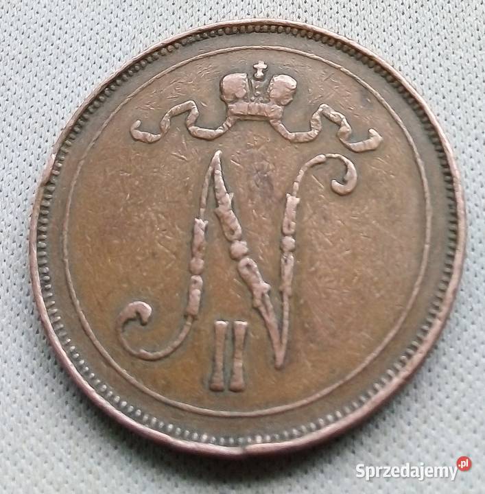 FINLANDIA10 PENNIA1907 r OKUPACJA ROSYJSKI Legionowo