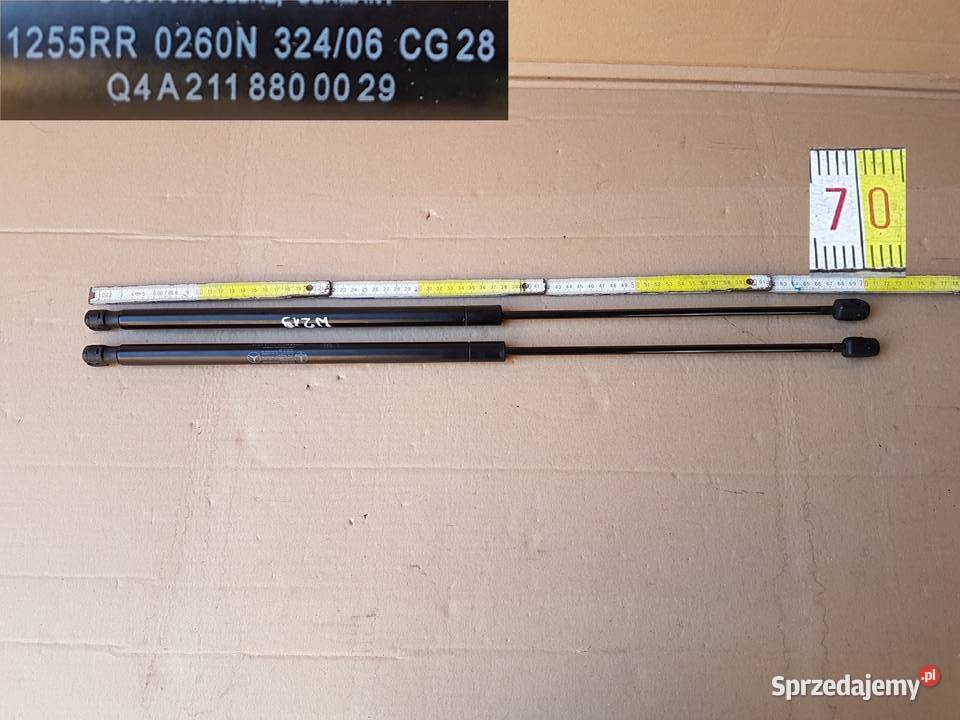 Mercedes CLS w219 amortyzatorki teleskopy maski