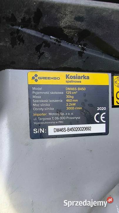Kosiarka spalinowa z napędem Greenso DM46SB450 Łobez