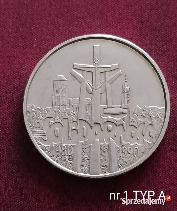 100 000 Solidarność 1990 r Typ A mennicze ideał wielkopolskie Konin sprzedam