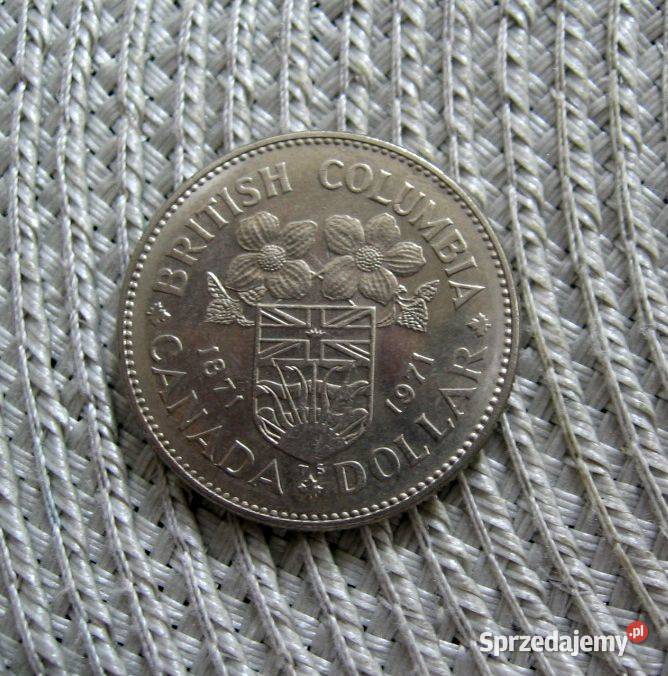 Kanada 1 Dolar 1971r Przyłączenie Kolumbi Kalisz