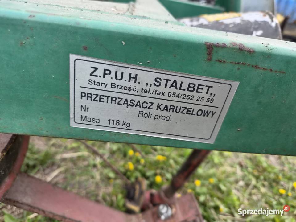 Przetrząsarka karuzelowa nieuszkodzony Zgrabiarki i przetrząsacze Sochaczew