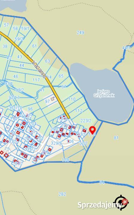 Kapalica 2900 m2 graniczy z jeziorem Grzybionek 34zł/m2 Poznań