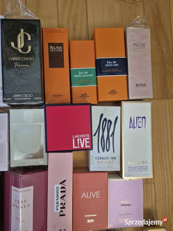 20 x Puste flakony z kartonikami oryginalnych