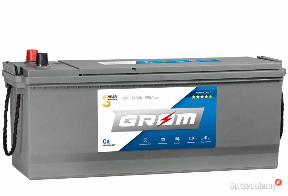 Akumulator GROM Premium 140Ah 900A EN LEWY PLUS