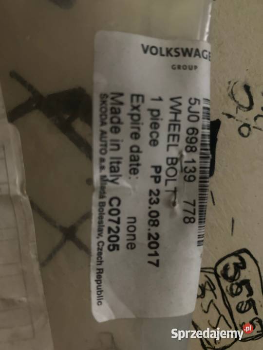 VW śruba zabezpieczająca 5J0698139 770 Pilzno