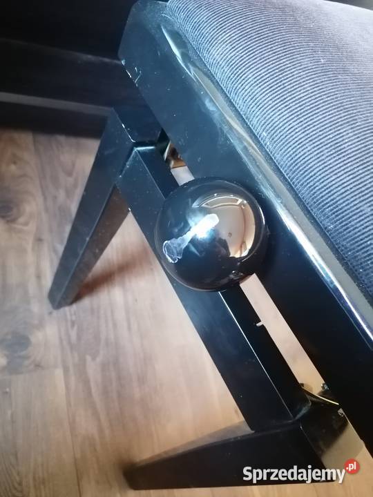 Ława stołek drewniany do pianina z regulacją Sierakowice