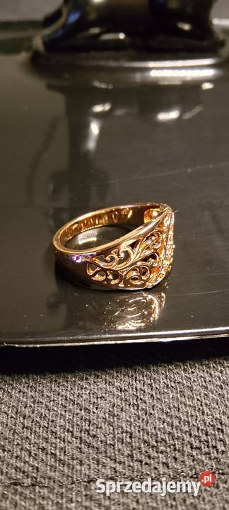 Pierścionek grawer 585RG rozmiar 8 Pierścionki Bielawa