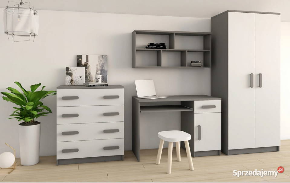 Zestaw mebli Dziecięcych szary dąb sonoma Kolor dolnośląskie