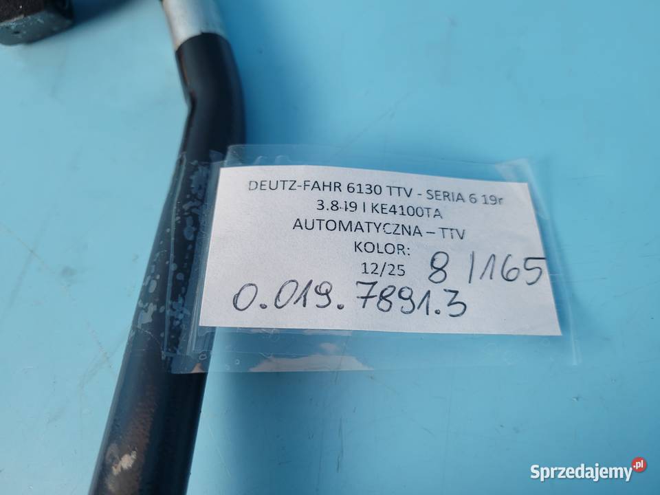 DEUTZFAHR 6130 TTV PRZEWÓD RURA HYDRAULICZNA Kolno