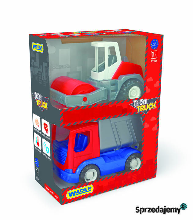 Wader Auto Tech Truck budowlane 2 w kartonie mix Bielsk Podlaski