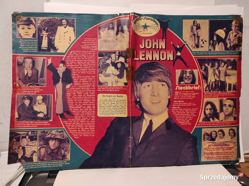 THE BEATLES wycinki prasowe sprzed 50 lat Wrocław