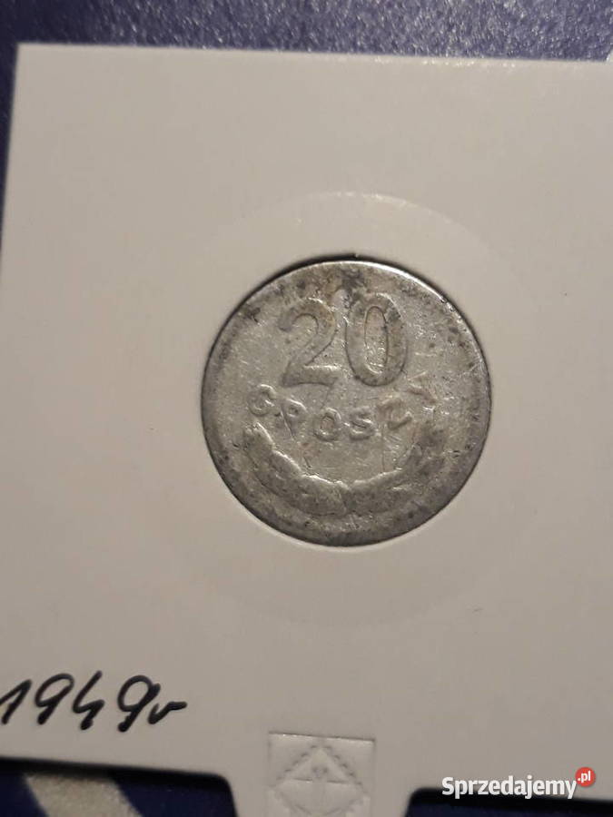 20 groszy 1949 r rzadkość Konin