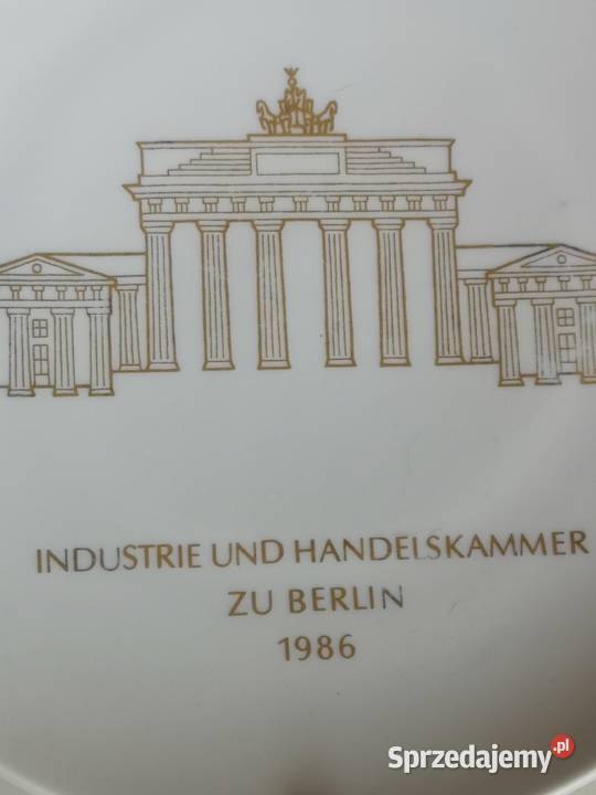Talerz pamiątkowy Brama Brandenburska Toruń