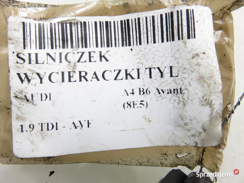 SILNICZEK WYCIERACZKI TYŁ AUDI A4 B6 Avant