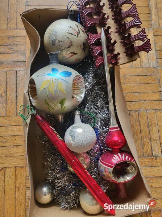 Bombki PRL stare ozdoby choinkowe szpic Warszawa sprzedam