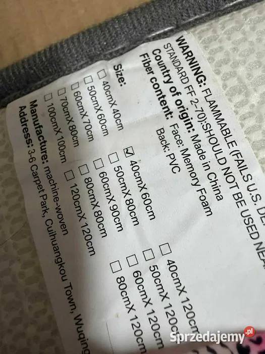 Komplet PS dywaniki łazienkowe 3 antypoślizgowe dolnośląskie