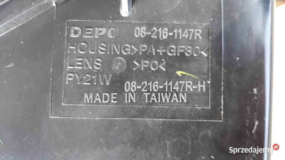 Lampa prawa Mazda 6 wielkopolskie Bukownica