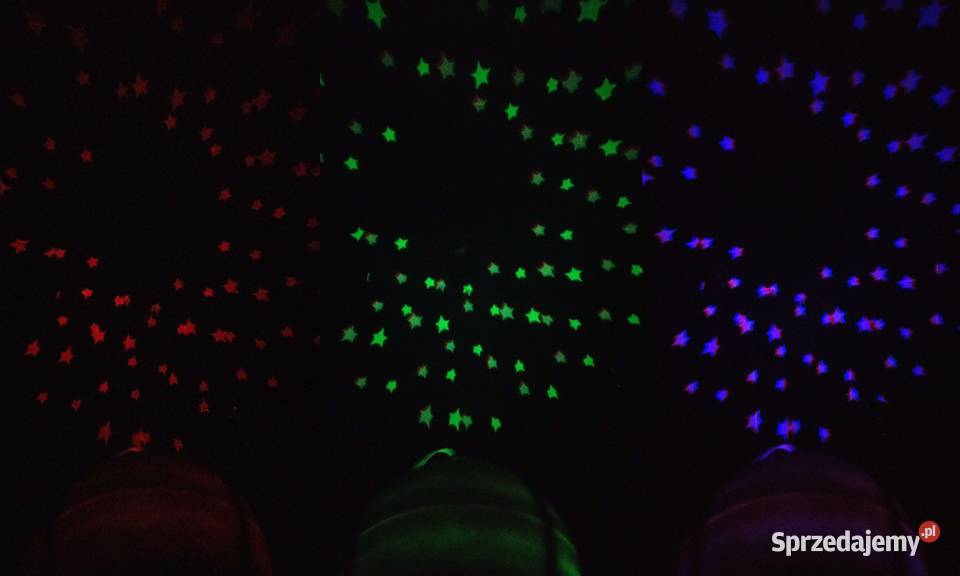 Lampa led nocna świecąca gwiazdy na suficie Oświetlenie