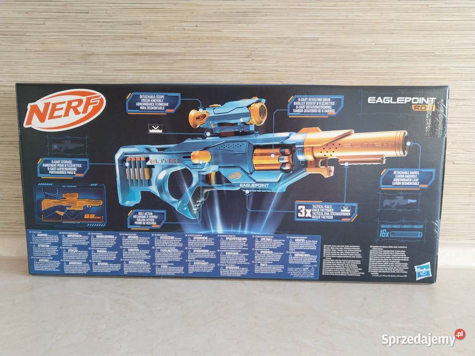 NAJTANIEJ Nerf Elite 20 Eaglepoint RD8 Wyrzutnia Zabrze