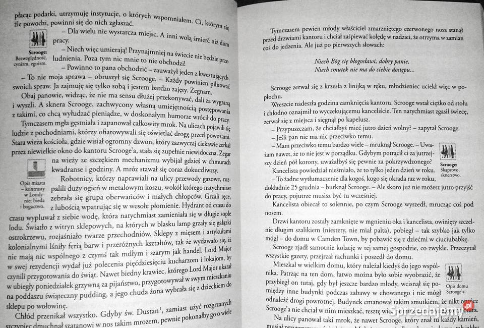 Opowieść wigilijna Lektura z opracowaniem