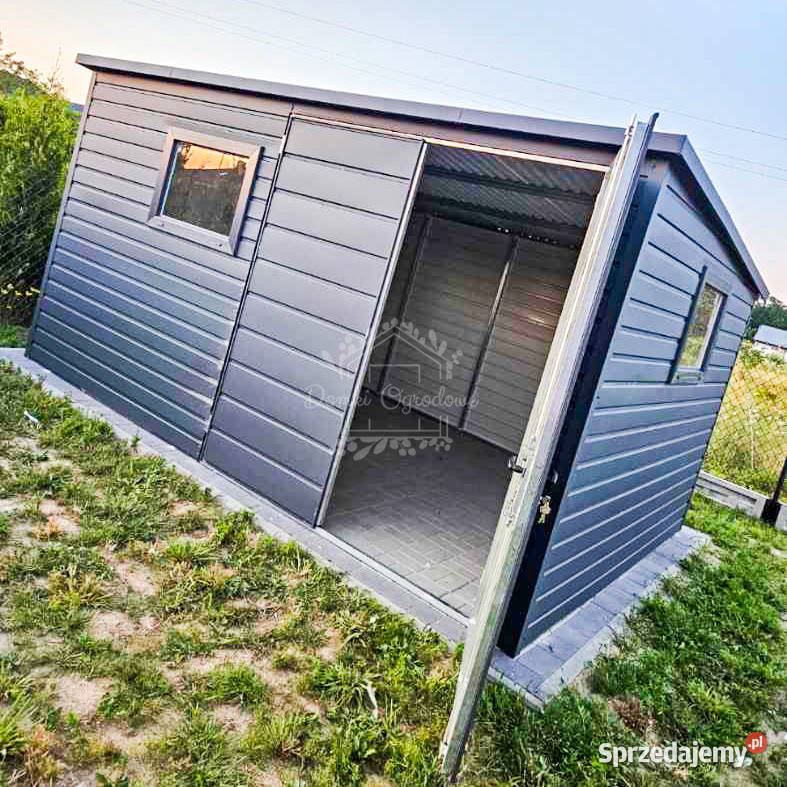 Domek ogrodowy 4x3m brama dwuskrzydłowa 2x okno Toruń