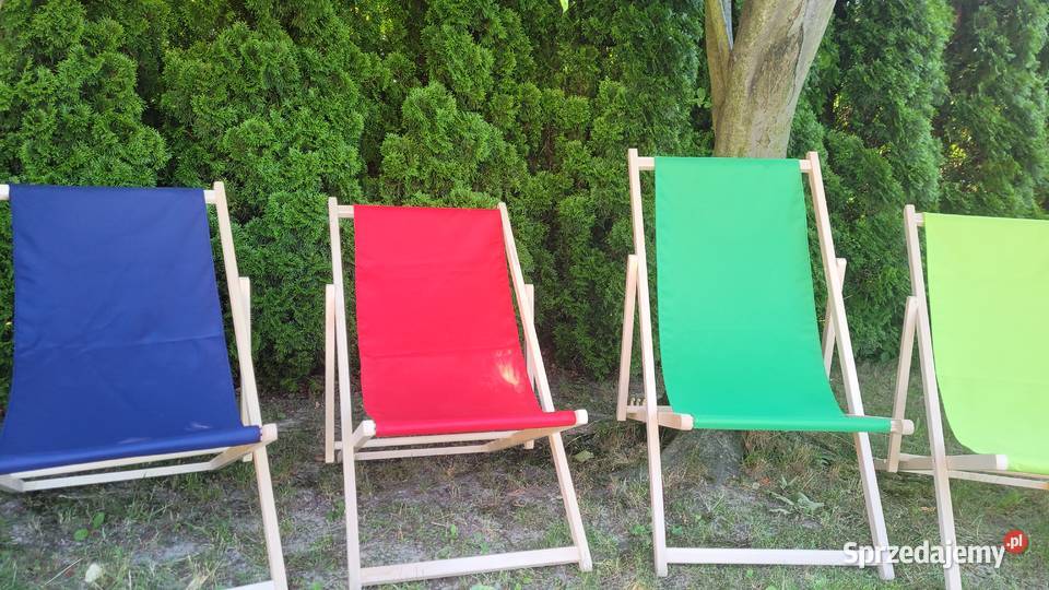 POLSKI Leżak DREWNIANY plażowy ogrodowyMIX sprzedam