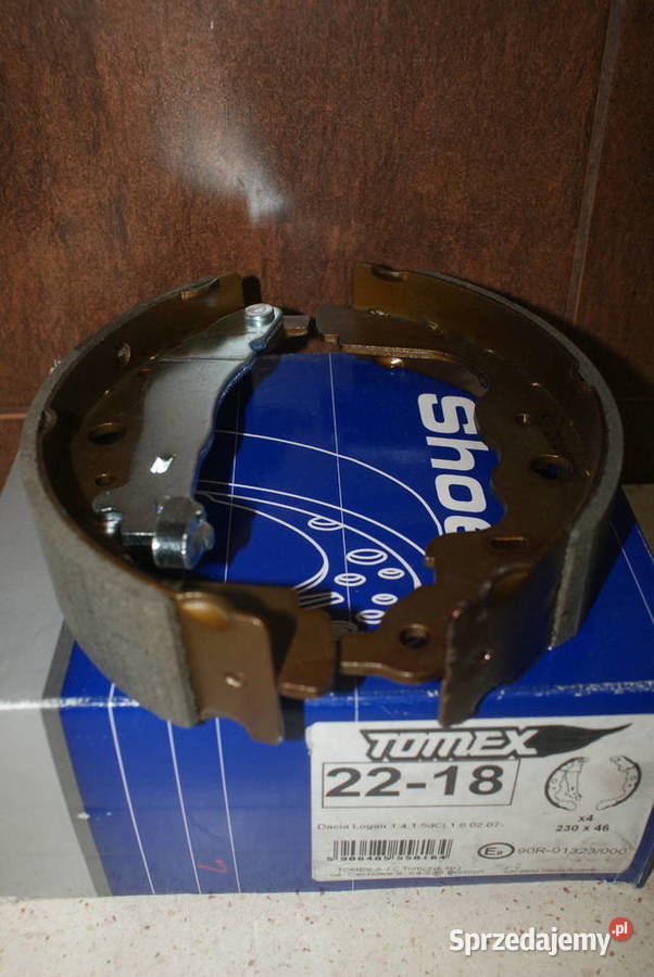 2218 TOMEX brakes SZCZĘKI HAMULC DACIA LOGAN mazowieckie Białobrzegi