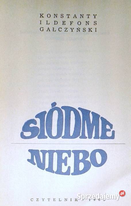 Siódme niebo Konstanty Ildefons Gałczyński Chełm