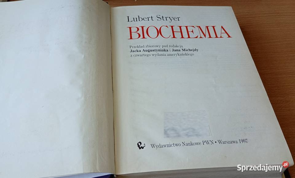 Biochemia Lubert Stryer przekł 4 wyd Gdańsk