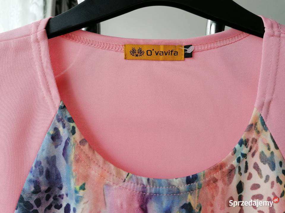 NOWA RÓŻOWA SUKIENKA OVAVIFA PIĘKNIE ZDOBIONA RL sprzedam