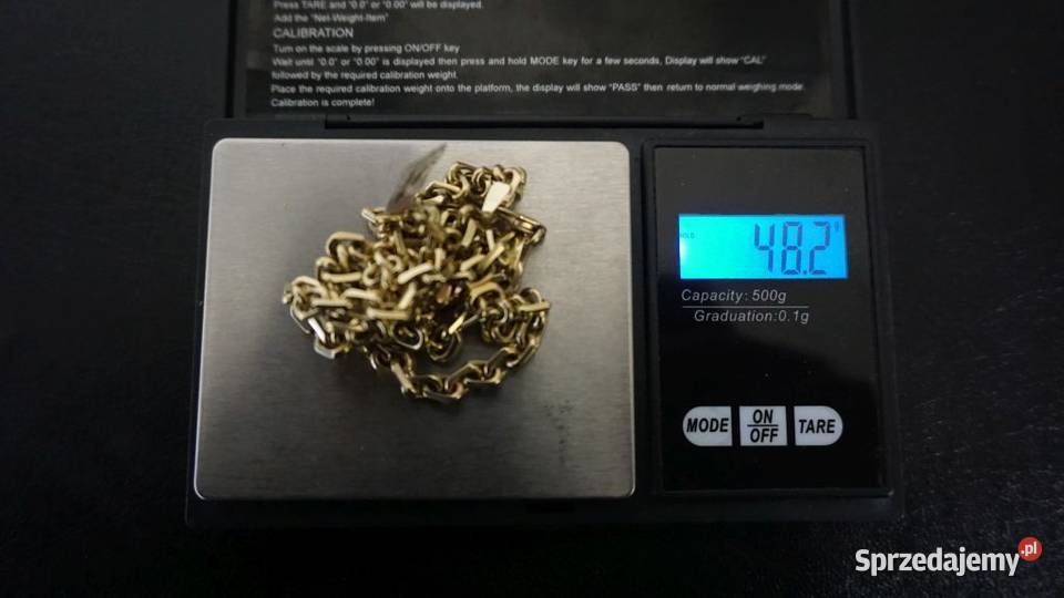 ZŁOTY ŁAŃCUSZEK ANKIER KUTY ŁAŃCUCH 48G