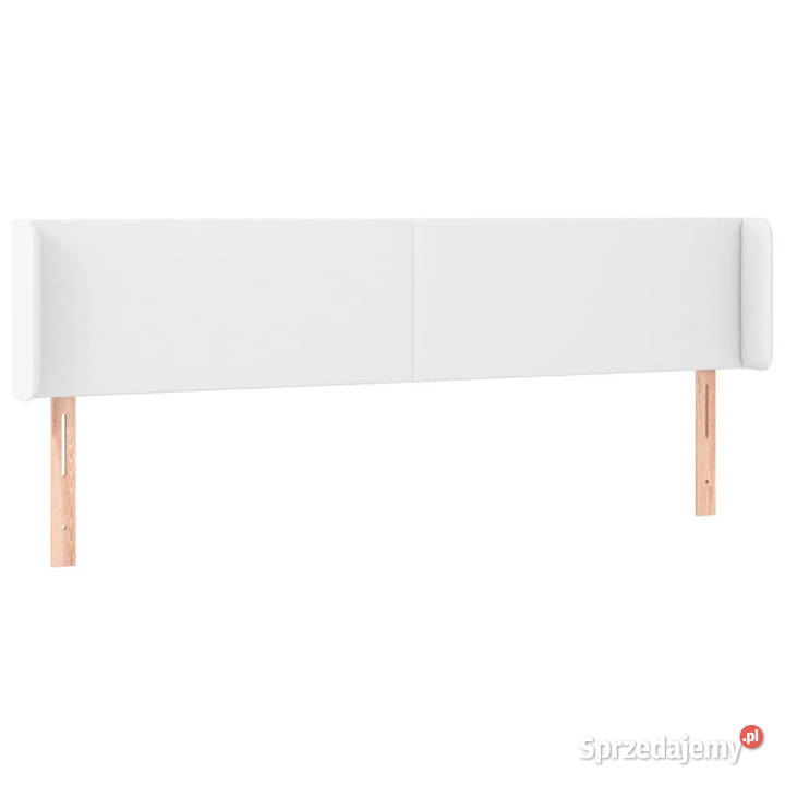 Zagłówek uszak biały 163x16x7888 sztuczna skóra Warszawa