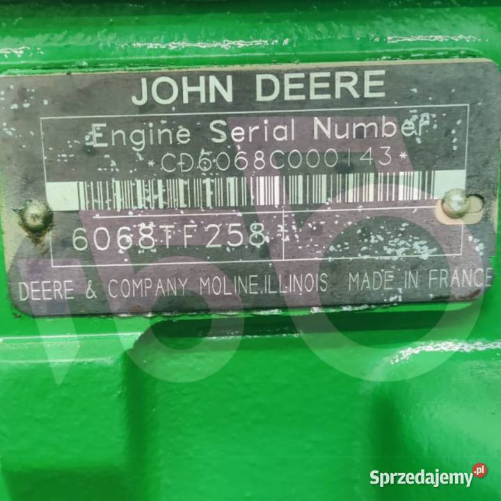 John Deere 6068TF258 R504850 68 l Pozostałe Wilkowo