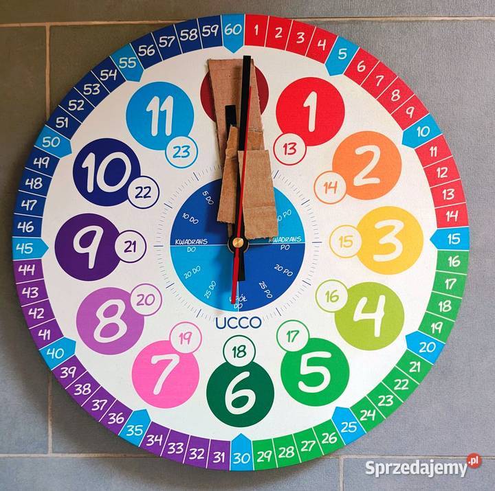 Zegar ścienny zabawka edukacyjna Toruń