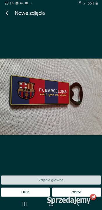 Fc Barcelona otwieracz 100 Oryginał hologram Piastów
