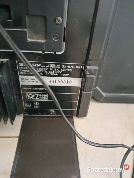 Sharp GX67 radiomagnetofon Magnetofony Sędziszów