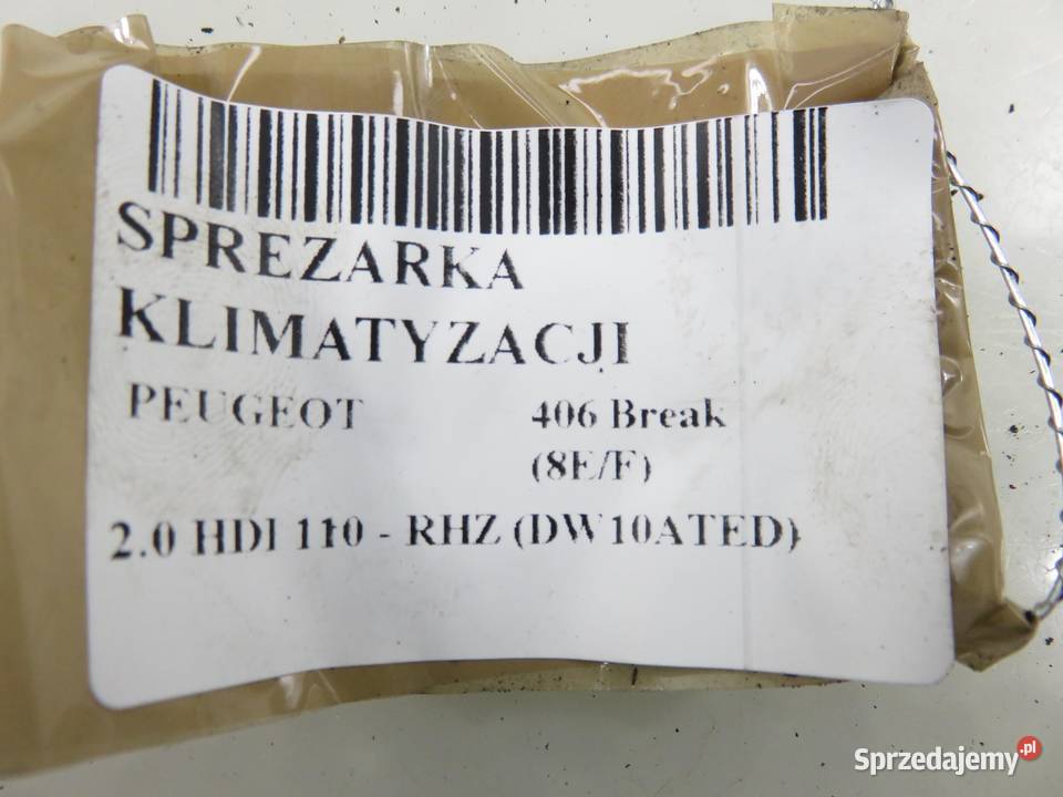 KOMPRESOR KLIMATYZACJI PEUGEOT 406 20 HDI