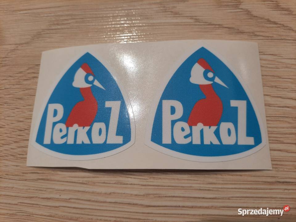 Naklejki nalepki Wsk Perkoz na boczki komplet Motoryzacja Świdnik