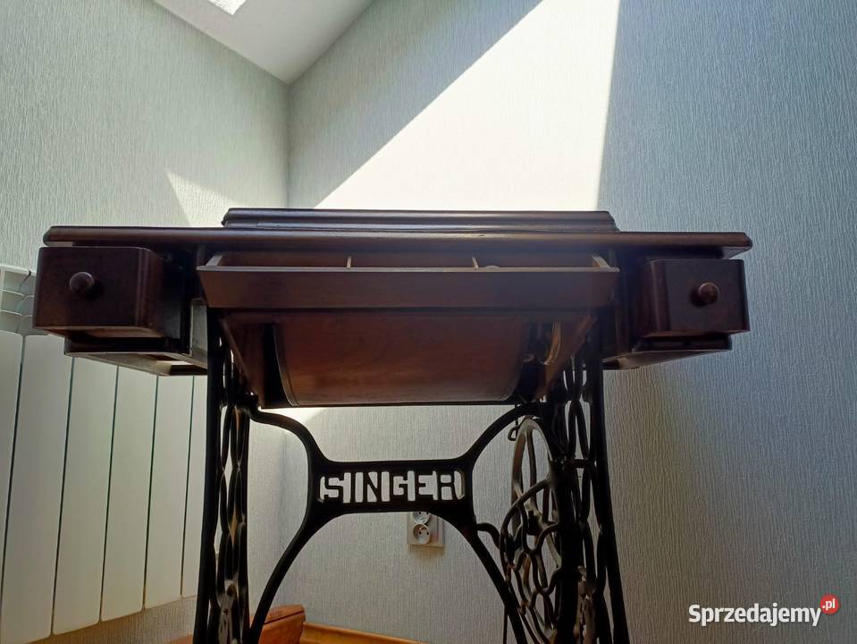Maszyna do szycia stolik Singer 15K ze stolikiem Krzesin-Parcela