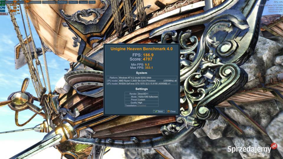 Komputer Gamingowy Ryzen 5 2600 GTX 1070 8GB Ostrów Wielkopolski