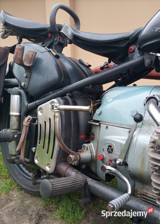Szwajcarski Motocykl Wojskowy Condor A 580 75000km Konin