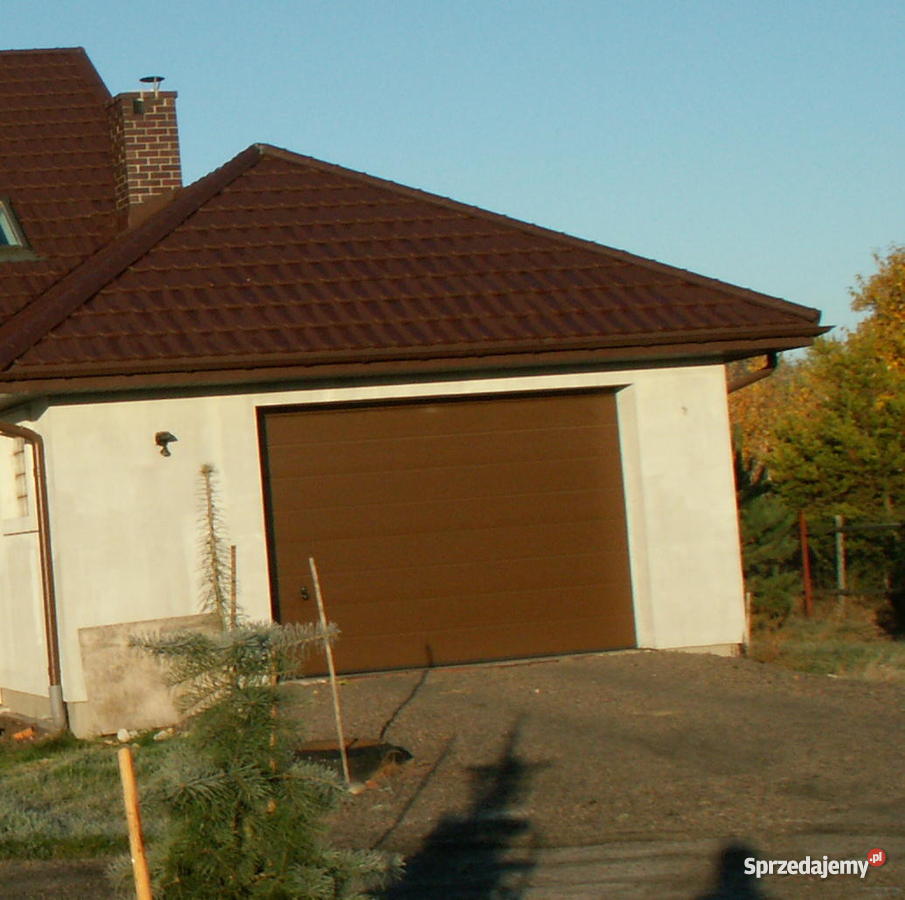 Brama garażowa segmentowa 345 x 220 brązowa mazowieckie Ciopan sprzedam
