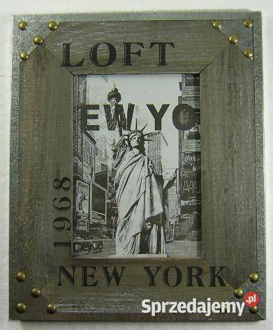 Ramka drewniana do zdjęć LOFT Dekoracje i ozdoby mazowieckie Warszawa