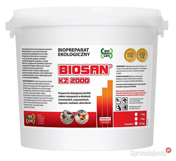 BIOSAN KZ 2000 ekologiczna obróbka cieków i Zahajki
