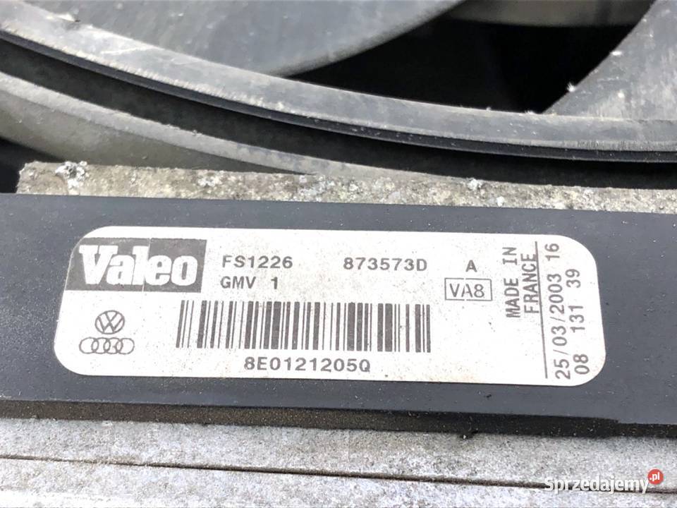 WENTYLATOR KLIMATYZACJI AUDI A4 B6 8E0121205Q 16 sprzedam
