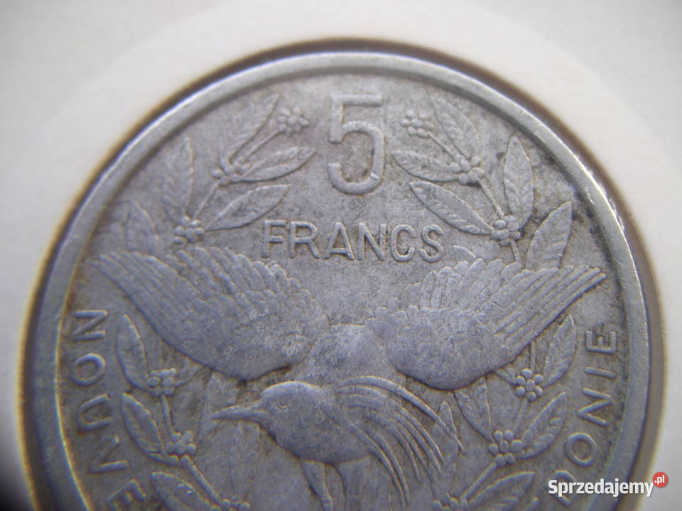 Stare monety 5 frank 1952 Nowa Kaledonia Lesko