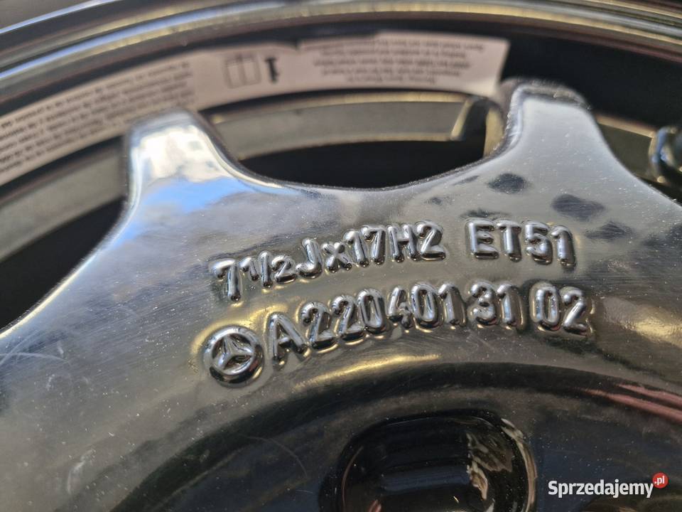 Koło zapasowe Mercedes S 220 CL 215 2204012102 Gdańsk