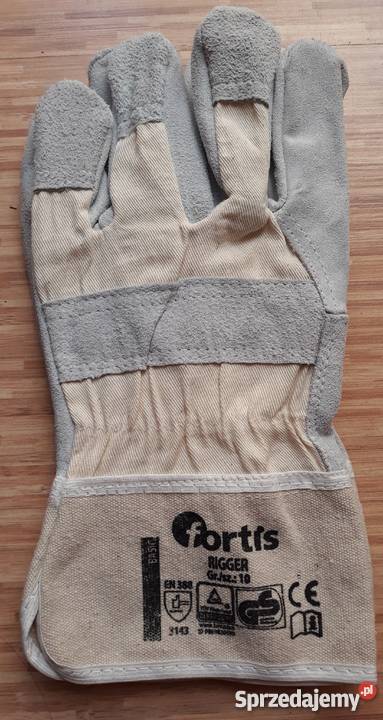 Skórzane Rękawice Ochronne Robocze Rigger FORTIS Pozostałe Poznań