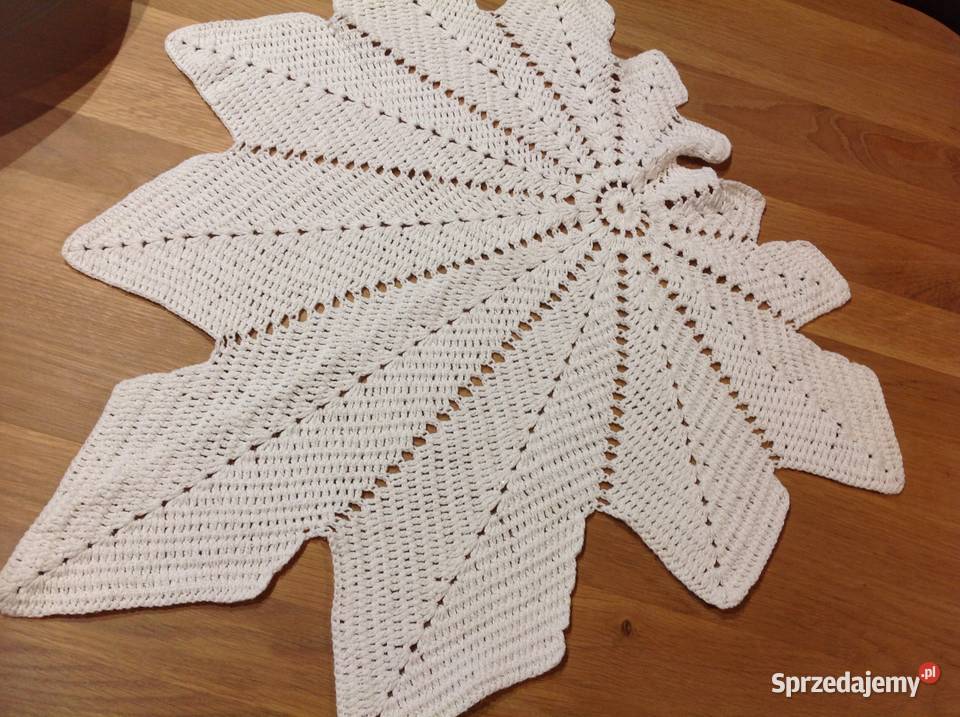 Biała Serwetka Serweta Liść Nowa Sól